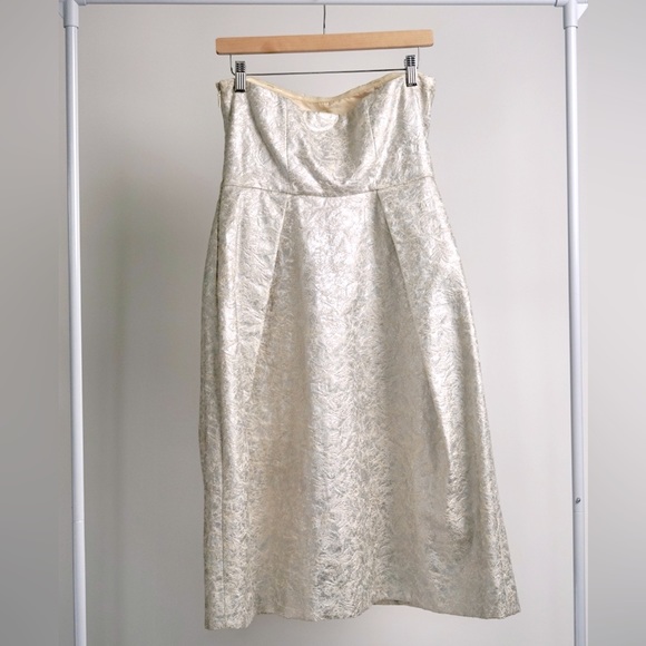 Vintage LORD & TAYLOR Mini Dress - Silver - Picture 10 of 10